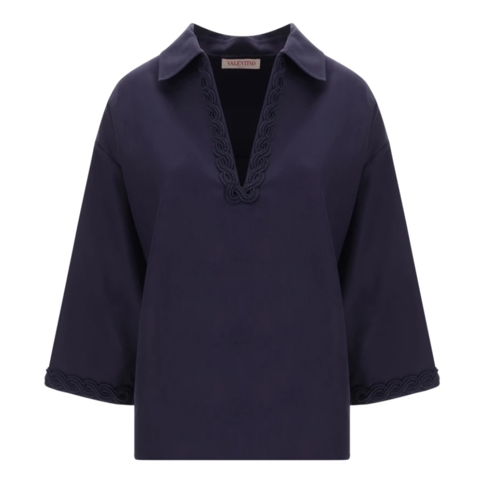 Valentino Deep Blue Women's Blouse size 42